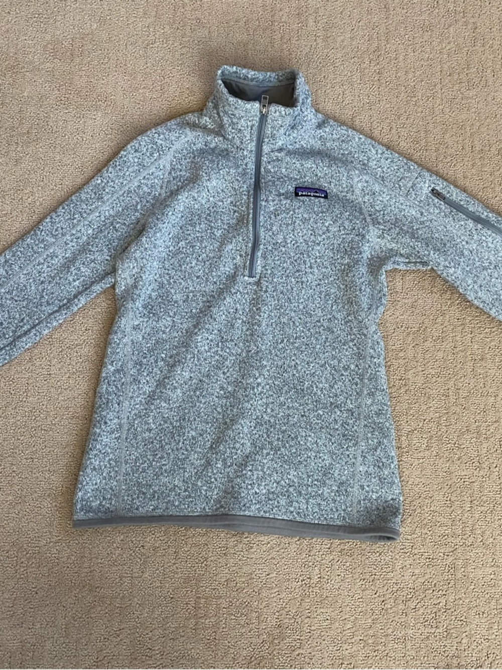 Patagonia Gray Better Sweater Pullover with Logo Tag XS